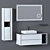 Modern Bathroom Furniture Set 3D model small image 1