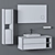 Modern Bathroom Furniture Set 3D model small image 3