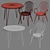 Sunbrella Scroll Outdoor Dining Set 3D model small image 3