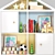 Kids Toy & Book Wardrobe 3D model small image 2