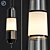 Sleek Hanging Pendant Light 3D model small image 1