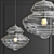Elegant Glass Chandelier by Loft-Concept 3D model small image 1