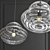 Elegant Glass Chandelier by Loft-Concept 3D model small image 2