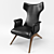 Sleek Ondine Chair: Vladimirkagan 3D model small image 1