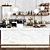 Marble Counter Modern Café 3D model small image 1