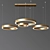 Modern Circle Ring Chandelier 3D model small image 2