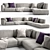 Paris Seoul Sofa: Elegant Comfort for Your Home 3D model small image 1