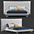 Elegant Bonaldo Full Moon Bed 3D model small image 1