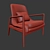 Modern Lucas Armchair: Sleek and Stylish Seating 3D model small image 3