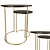 Glam Nesting Coffee Tables 3D model small image 1