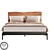 Frank Wood Bed - Crafted by WoodCraftStudio 3D model small image 2