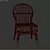 Elegant Destanee Side Chair 3D model small image 3