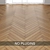 Oak Wood Parquet Tiles: Straight, Chevron, Herringbone 3D model small image 2