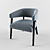Etta Armchair: Modern Elegance for Any Space 3D model small image 1