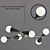 Caracas Six-Light Chandelier: A Modern Masterpiece 3D model small image 1