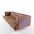 Sleek McQueen Sofa: Gamma Arredamenti 3D model small image 2