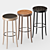 Sleek Select Bar Stool: Horgenglaraus 11-373 3D model small image 1