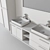 Vermont Bathroom Furniture Set - Modern, Textured Design 3D model small image 3
