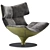 Sleek Harley Armchair: Modern Comfort 3D model small image 1