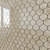 Marvel Edge Drop Mosaic: Elegant Sable, Gris Clair, Imperial White, Royal Calacatta 3D model small image 2