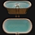 Luxury Catchpole & Rye Bathtub 3D model small image 2