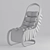 Transforming Caterpillar Chair 3D model small image 3