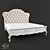 Title: Elegant "Domenik" Bed: Classic Style & Impeccable Quality 3D model small image 1