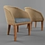 Elegant Ontario Chair 3D model small image 1