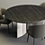 Sleek Minotti Set: Morgan Table & Aston Chair 3D model small image 3