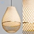 Title: Elegant Wicker Pendant Light 3D model small image 1