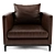 Modern Minotti Andersen Armchair 3D model small image 2