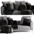 Sophisticated Flexform Romeo Sofa 3D model small image 2