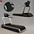  Silver Fitness Treadmill: Advanced Design 3D model small image 1