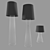 Modern and Stylish: Tulip Family Floor Lamps 3D model small image 2