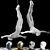 Sculpted Men in Flight - 800h Dimension 3D model small image 3