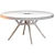 Elegant Walnut Round Dining Table 3D model small image 3