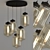 Elegant Circular 5 Turret Chandelier 3D model small image 1