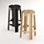 Riga Bloom Barstool: Lightweight & Stackable 3D model small image 2