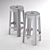 Riga Bloom Barstool: Lightweight & Stackable 3D model small image 3