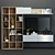 Sleek TV Display Shelf 3D model small image 1