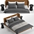 Modern 3DMax Bed Set 3D model small image 2