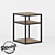 Handcrafted Loft-style Side Table 3D model small image 1