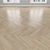 Oak Sand Parquet: Herringbone, Linear, Chevron 3D model small image 2