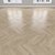 Oak Sand Parquet: Herringbone, Linear, Chevron 3D model small image 3