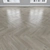 Parquet Oak: Herringbone, Linear, Chevron 3D model small image 2