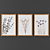 Wooden Frame Picture Collection 3D model small image 1