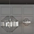 Elegant Glass Plate Pendant 3D model small image 1