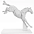 Elegant Bronze Horse Jumper Exhibit 3D model small image 3