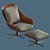 Modern Flexform Sveva Chair: Ultimate Comfort & Style 3D model small image 2