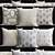 Luxury Velvet Cushions 3D model small image 1